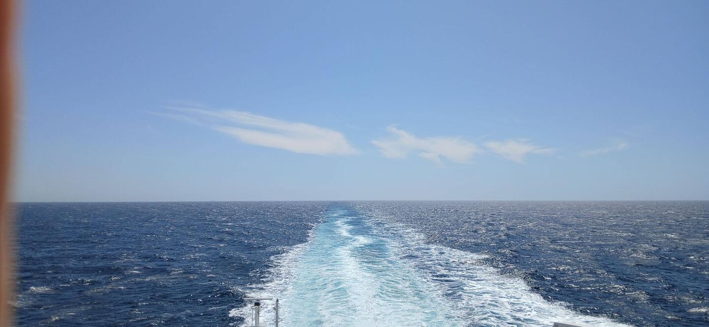 Unser Blick von der Fähre