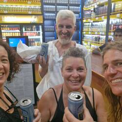 Lol couldn't even wait to get out of the liquor shop 🤣