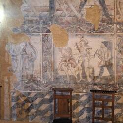 ...with a 16th century mural