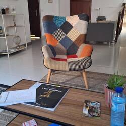 The "chill out" space at the albergue