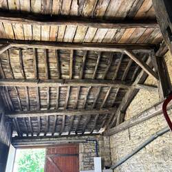Ancient timber beams.