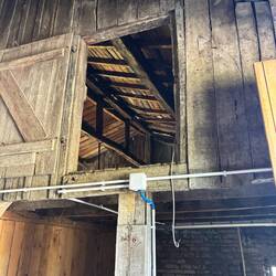 Inside the back building used to be a garage