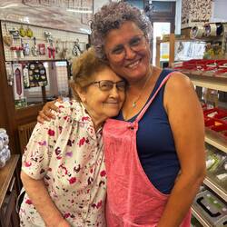 Hélène and me. I think my nose is French