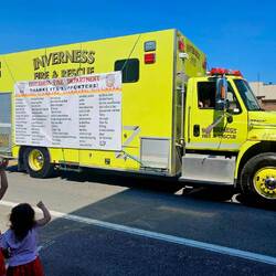 Nearby volunteer Fire Dept thanks Sponsors here. Sweet!