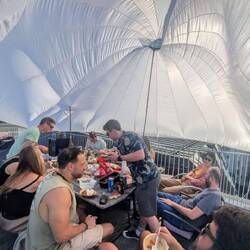 Best party parachute tent ever 🥳🎉