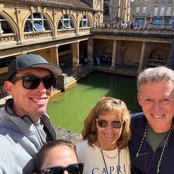Us at the Roman Baths