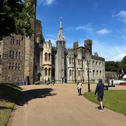 The mansion on the Cardiff Castle grounds