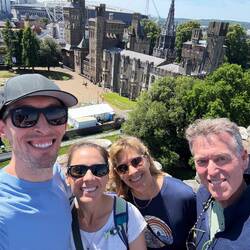 View from atop Cardiff Castle