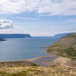 Aussicht auf die Fjordlandschaft