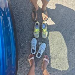 Schuhwerk wird getauscht