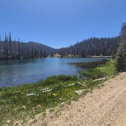 Dieser See lädt zum Baden ein, ist aber leider in Privatbesitz. No Trespassing!