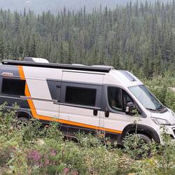 Unser Übernachtungsplatz am Highway 3