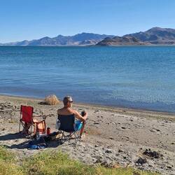 Morgens beim Kaffee vorm Baden