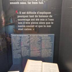 Details of the post sinking report