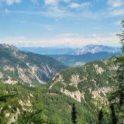 Blick zum Dreiländereck Slowenien - Österreich - Italien