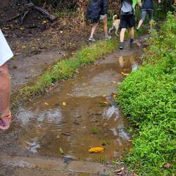 ...direkt am Anfang der Wanderung...Regen 🌧️