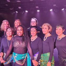 Valerie and the dance show cast, plus GM Laurance.