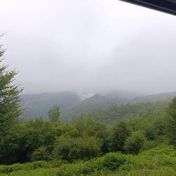 2 Stunden später der Blick aus der Schiebetür