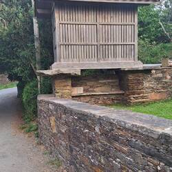 This is called an hórreos- for storing grain