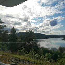 Blick vom Campingplatz heute morgen