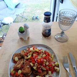 Gebratenes Gemüse mit Veggie Nuggets 😋