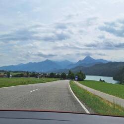 Der erste Blick auf die Berge