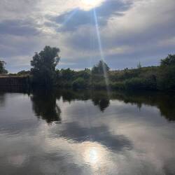 Die Bewölkung reisst auf, wunderschön!