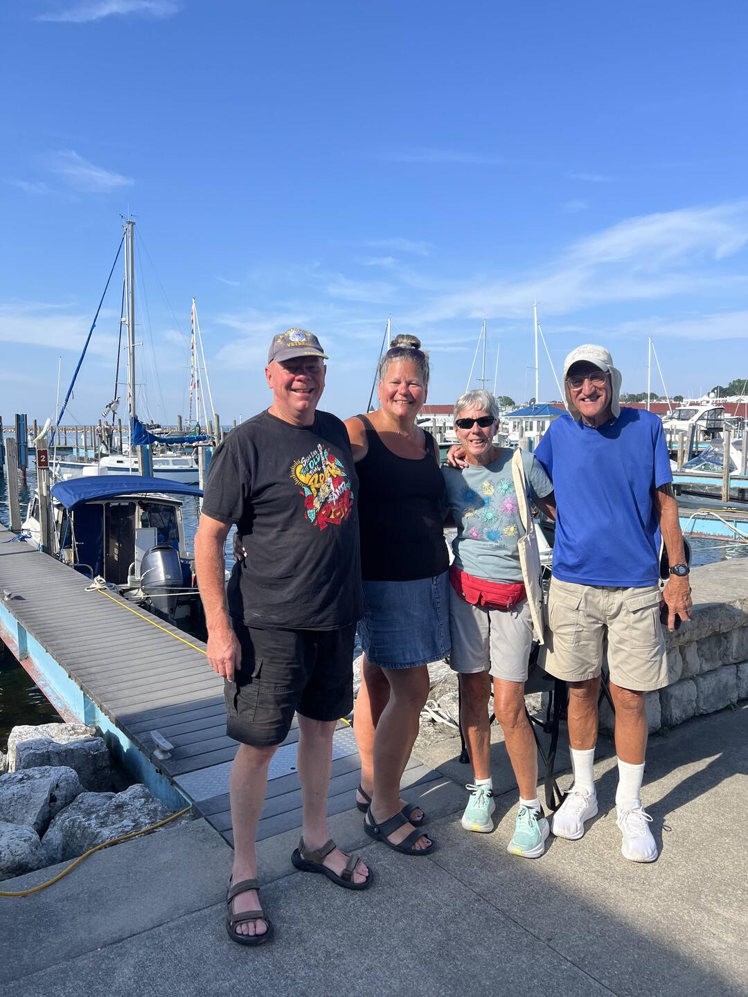 Rosanne and I with our friends, Eileen and John