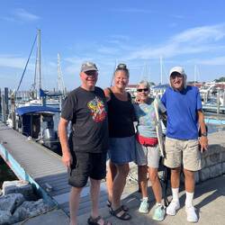 Rosanne and I with our friends, Eileen and John
