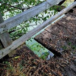 Ob ich wohl zu schwer oder das Brett morsch war?