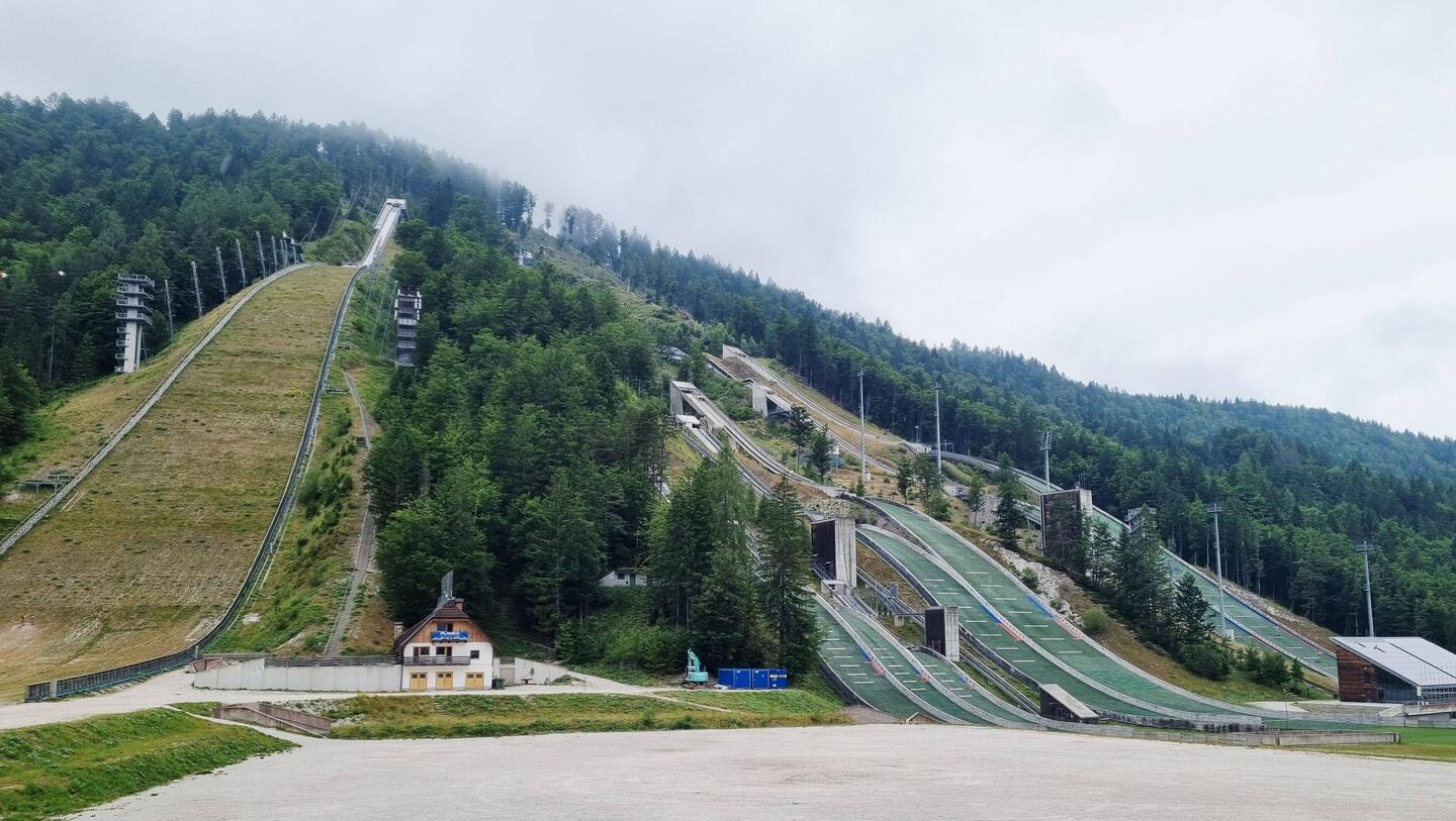 Imposant! Planica mit seinen 8 Skisprunganlagen...