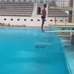 Highlights of Jeff's workout at Assumption University's Aquatics Center.
