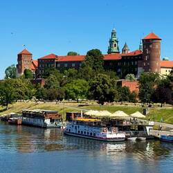 Blick auf Burg Wawel.