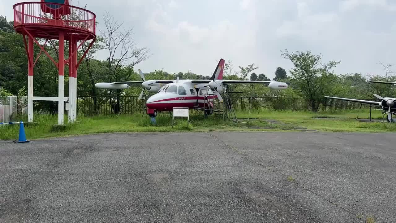 The outdoor display at the Museum of Aeronautical Sciences.