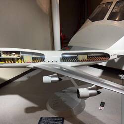 A JAL B747-200 model.