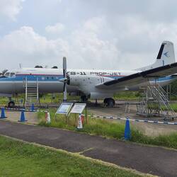 The outdoor display at the Museum of Aeronautical Sciences.