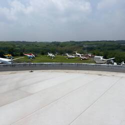 Our view of the outdoor display from the observation deck.