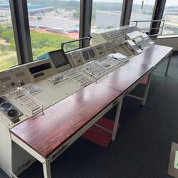 The mock control tower at the Museum of Aeronautical Sciences.