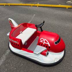 Cute little bumper cars outside the Museum of Aeronautical Sciences.