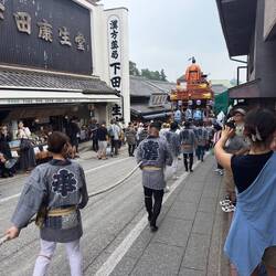 The first yamahoko we saw at Narita Gion.