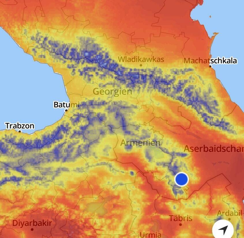 Wetter: Rund um uns ists heiss