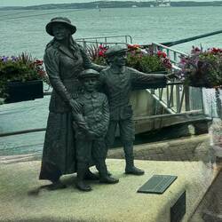 Annie Moore Statue represents emigrants who left Cobh