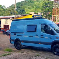 Matacalpa, there are no campsites here, we asked the firefighters to camp one night at the station.