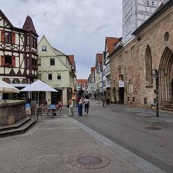 Und in Reutlingen gibt es dann tatsächlich viel Fachwerk