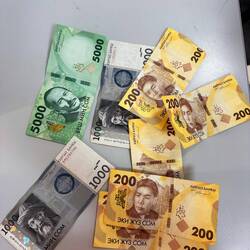 So schaut das Geld hier aus: Kirgisische Som