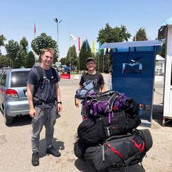 Schwitzen bei 41 Grad