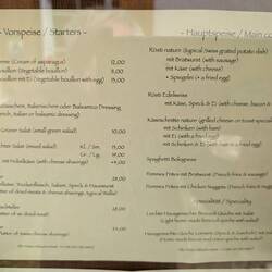 Spaghetti = 28 Franken