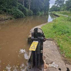 A bit of maintenance required at Tilstone Lock