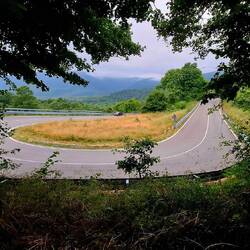 De weg! Even een glimp.