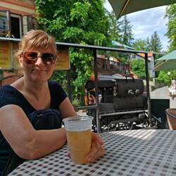 ...mit lecker Birell (tschechisches Radler)